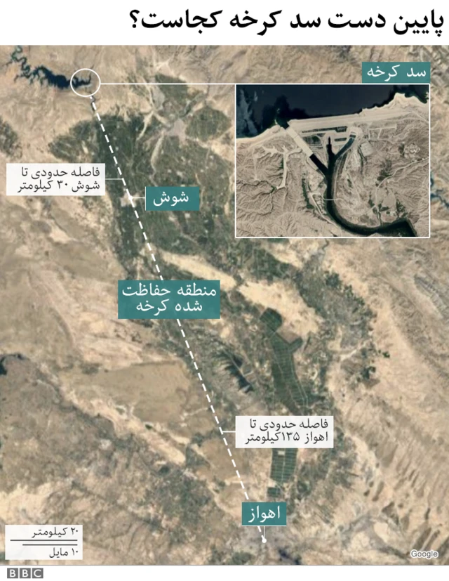 پایین دست سد کرخه