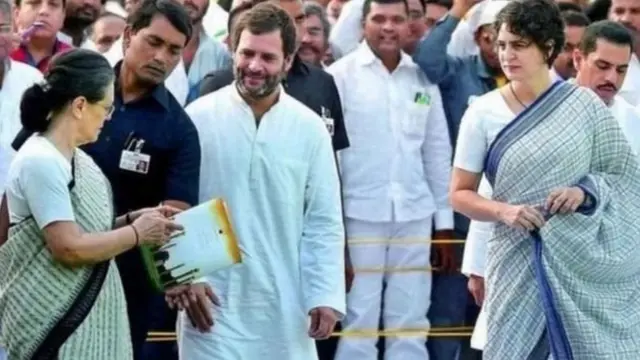 राहुल गांधी, सोनिया गांधी, प्रियंका गांधी, काँग्रेस