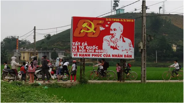 Communist party billboard