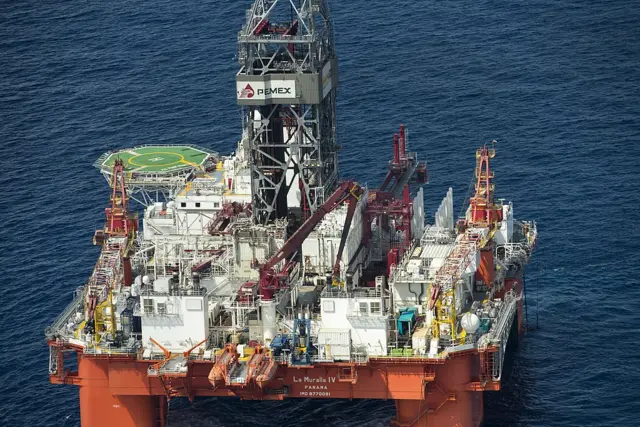 Una plataforma de Pemex