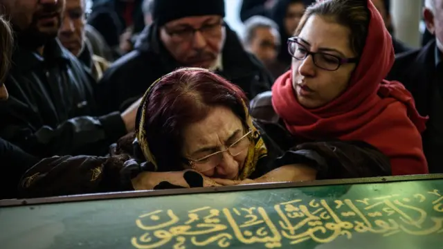 13 Mart 2016'da Ankara'da gerçekleştirilen saldırıda yaşamını yitirenlerin cenaze töreni.