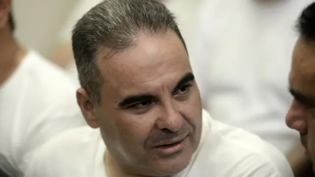 Elías Antonio Saca, expresidente de El Salvador, durante la audiencia donde le condenaron a 10 años por corrupción.