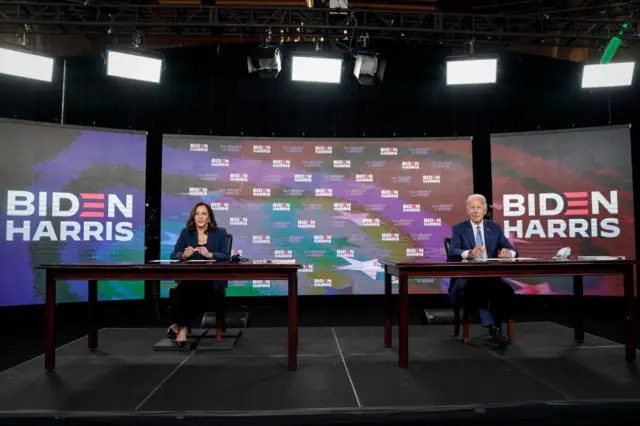 جو بايدن و كامالا هاريس