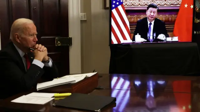 拜登與習近平在11月中旬曾舉舉行視頻峰會。