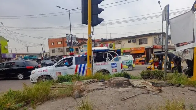 Ọkọ ọlọpaa kan lagbegbe naa