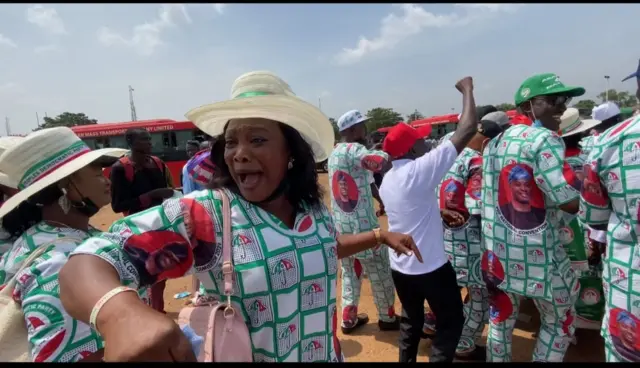 Aworan ibi ipade idibo ẹgbẹ oṣelu PDP nilu Abuja