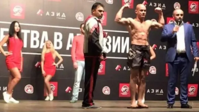 بازمحمد مبارز د ۲۰۱۶ کال اکتوبر کې روسیې کې خپل قرغیز سیال ته له ماتې ورکولو وروسته