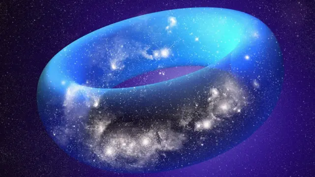 Forma de un toroide o torus, como una rosquilla