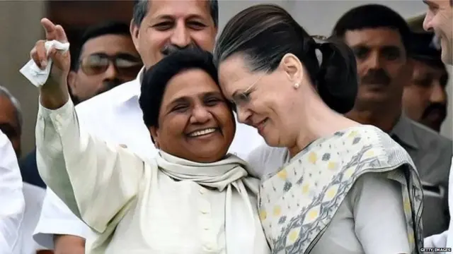 मायावती-सोनिया गांधी का फाइल फोटो