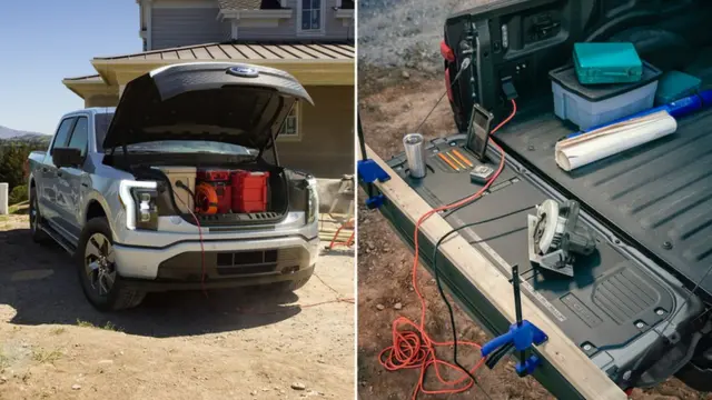 ماشین در جلو جای بار دارد و از در عقب وانت میتوان به عنوان میز کار استفاده کرد