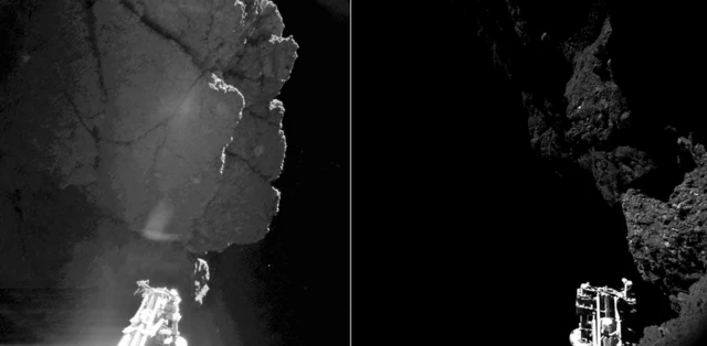 Philae'nin kendi kameralarından görüntüler