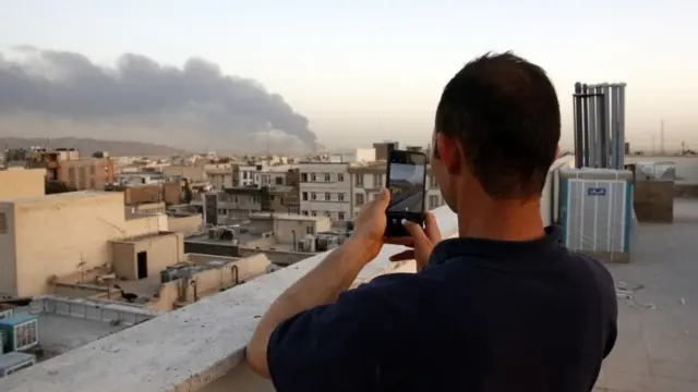 آتش سوزی پالایشگاه تهران