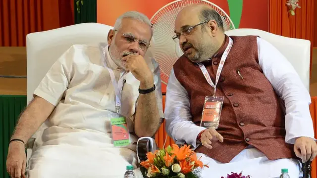 નરેન્દ્ર મોદી અને અમિત શાહ