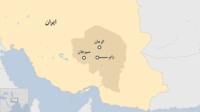 زادگاه قاسم سلیمانی شهر رابر در استان کرمان است