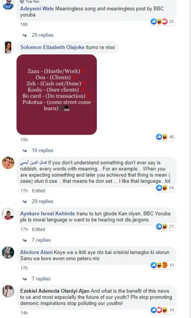 Esi itu Zeh lori BBC Yoruba