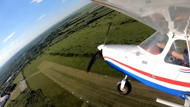 Današnji izgled piste iz vazduha