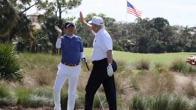 Abe, Trump, Jepang, AS.