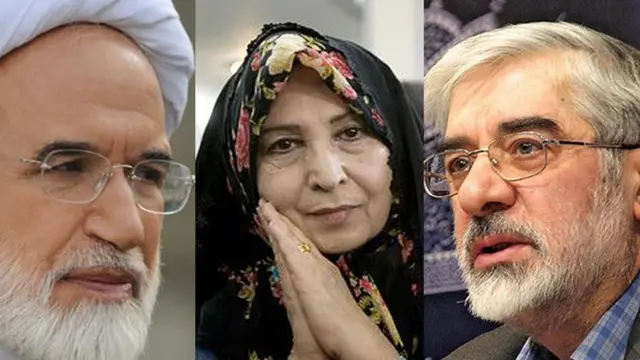 موسوی و کروبی و رهنورد