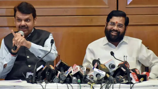 देवेंद्र फडनवीस और एकनाथ शिंदे