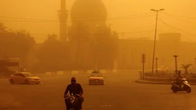 बगदाद में रेत की आंधी