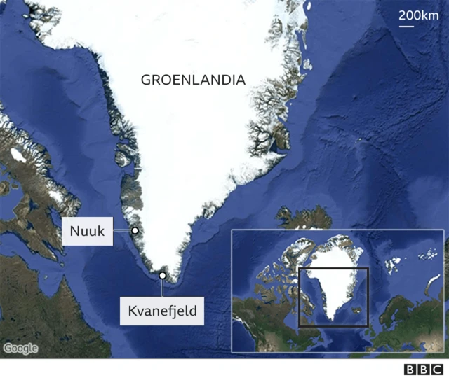 Mapa de Groenlandia