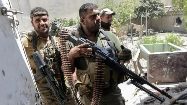 Iraqi Rapid Response Division in western Mosul - 12 June