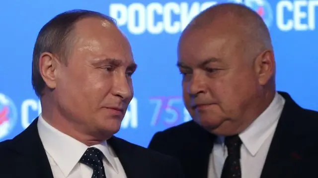 Владимира Путин и Дмитрий Киселев