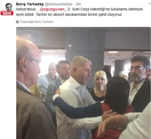 Barış Yarkadaş'ın twiti