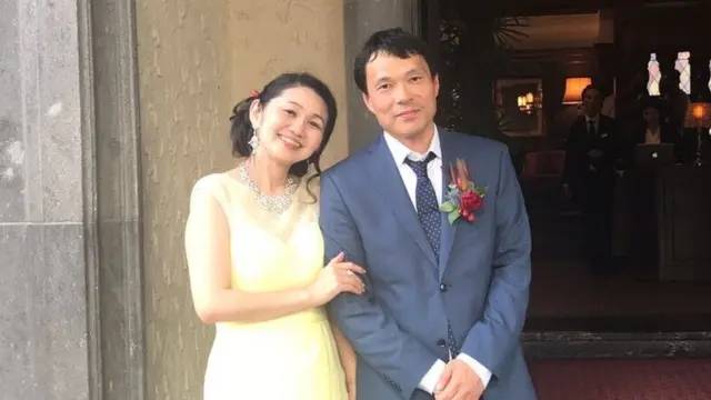 Cheiko Mitsui e o marido