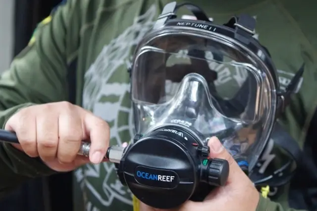 स्कुबा डाइभिङ गर्ने मास्क