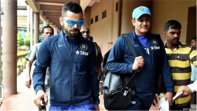 विराट कोहली और अनिल कुंबले