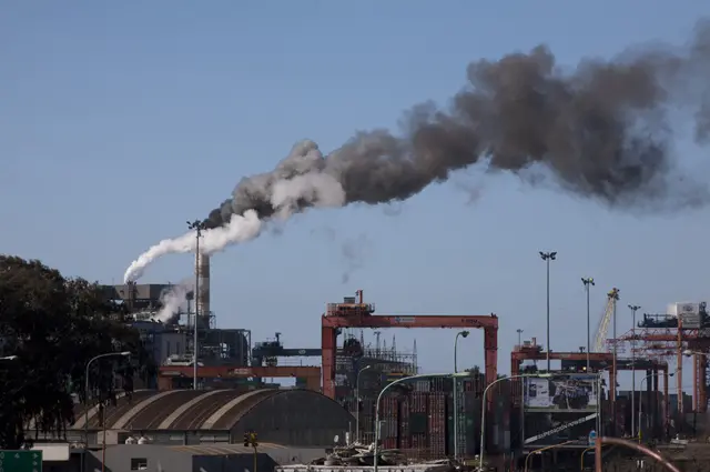 Planta termoeléctrica Central Puerto en Buenos Aires
