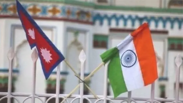 नेपाल और भारत झंडा