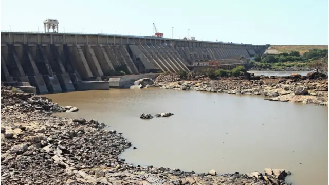 Le barrage de Roseires sur le Nil Bleu à al-Damazin dans le sud-est du Soudan, le 27 novembre 2020