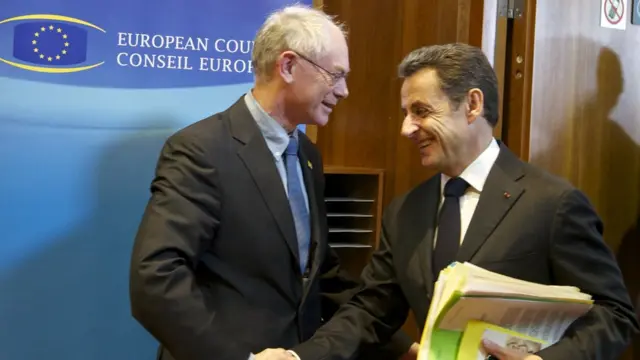 Херман ван ромпей и Николя Саркози