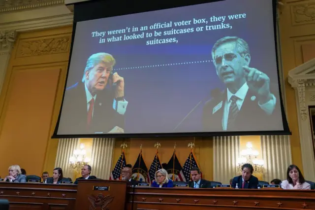 President Trump and Georgia Secretary of State Brad Raffensperger