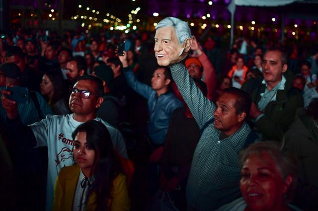 Seguidores de Andrés Manuel López Obrador.
