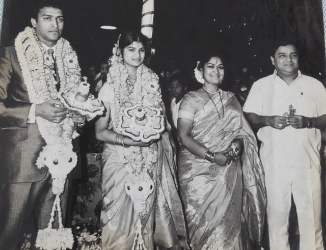 సావిత్రి కుమార్తె పెళ్లిలో సినీనటుడు పద్మనాభం