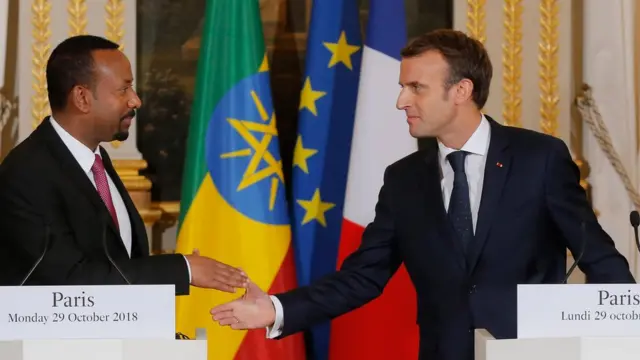 Pirezidaanti Maakroonii fi Ministira Muummee Abiy Ahmad