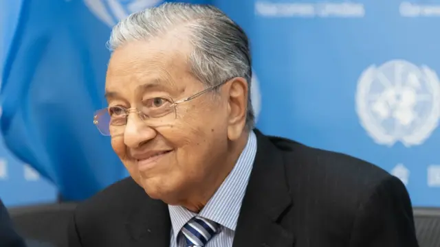 জাতিসংঘের অধিবেশনে মাহাথির মোহাম্মদ। সেপ্টেম্বর, ২০১৯