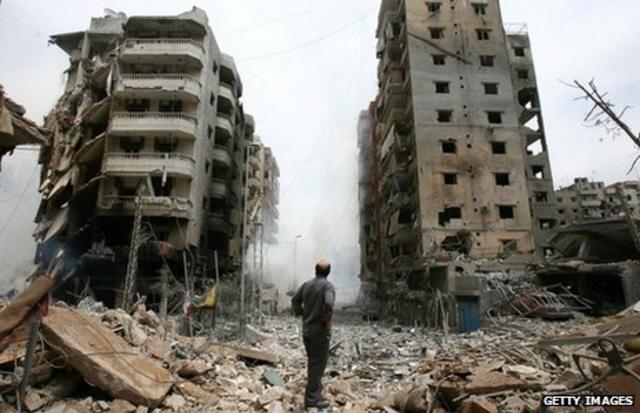 استهدفت إسرائيل مواقع حزب الله في بيروت في حرب 2006