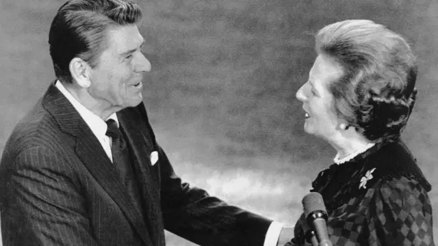 Президент Рейган и Маргарет Тэтчер