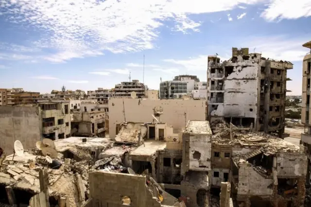 Burburka magaalada Benghazi ee Liibiya