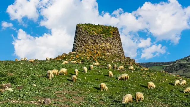இத்தாலியில் உள்ள தீவில் தேன்கூடு வடிவில் மர்மமான கோபுரங்கள்