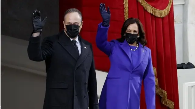 Kamala Harris y su marido, Douglas Emhoff.