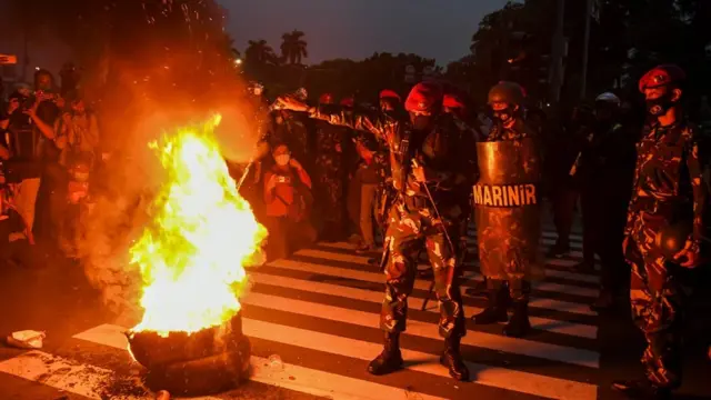 unjuk rasa tolak UU Omnibus Law