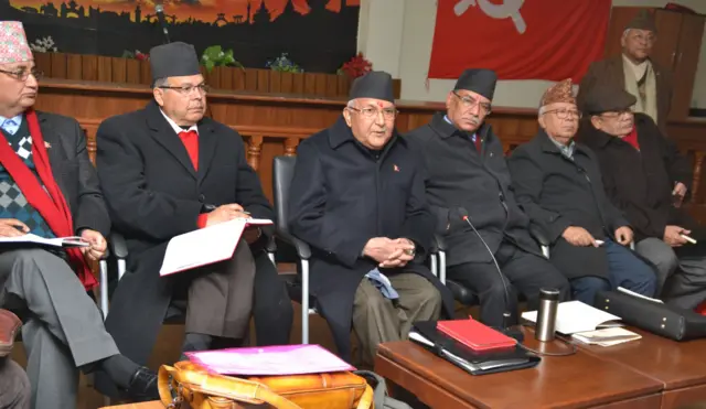 नेकपा स्थायी समितिको बैठकको फाइल तस्बिर