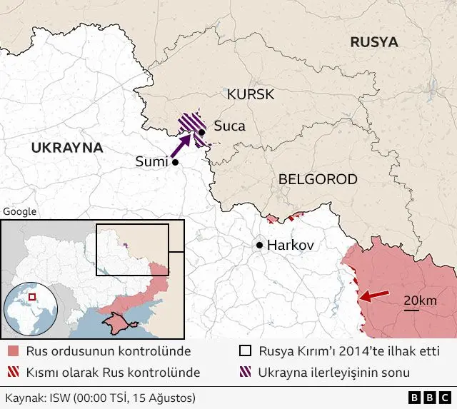 harita - ukrayna'nın ilerleyişi 