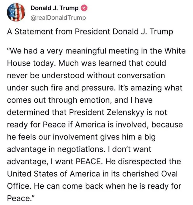 ట్రంప్ పోస్టు