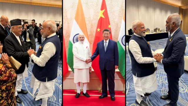 चीनमधील टियांजिनमध्ये पंतप्रधान मोदींनी नेपाळ, मालदीव, बेलारूससह अनेक देशांच्या राष्ट्रप्रमुखांची भेट घेतली.